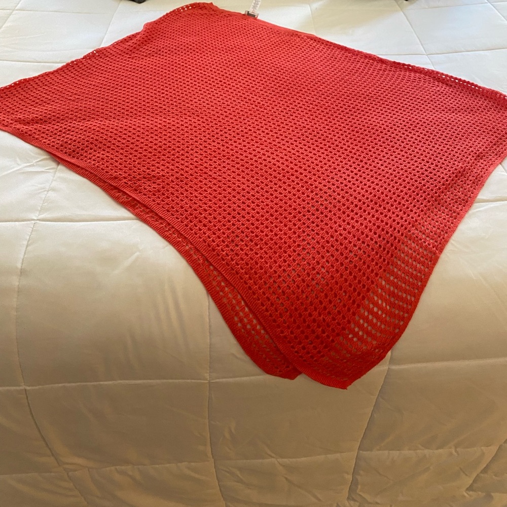 JJill sweater poncho asymmetrical. Size one size.